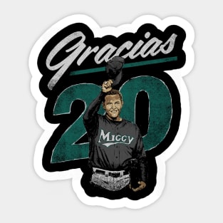 Miguel Cabrera Florida Gracias Retro Sticker